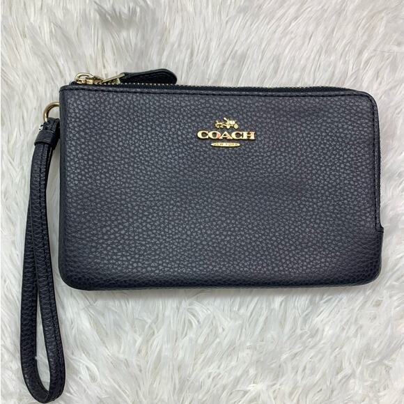 Coach Handbags - COACH Double Zipper Wristlet